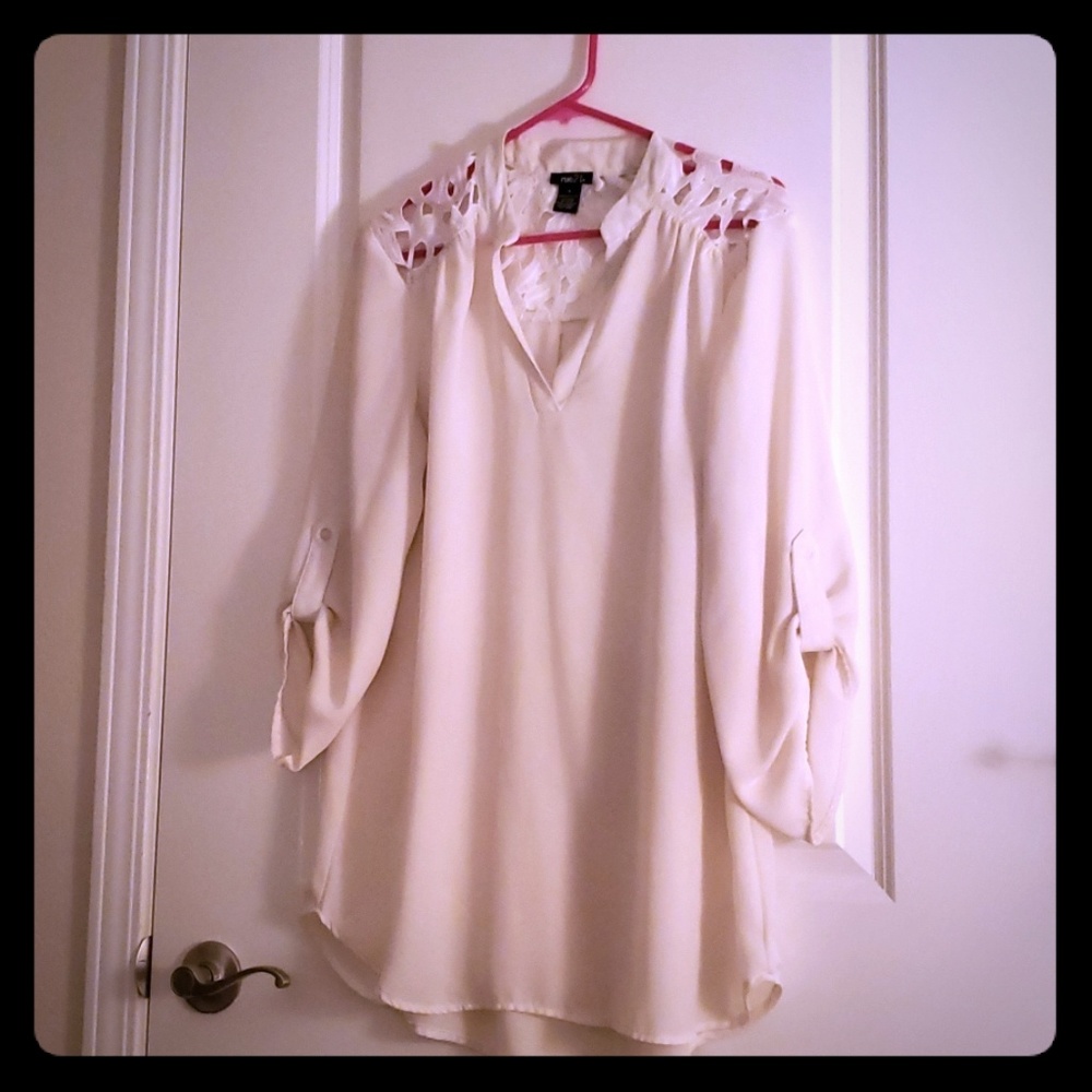 White Blouse with Lace